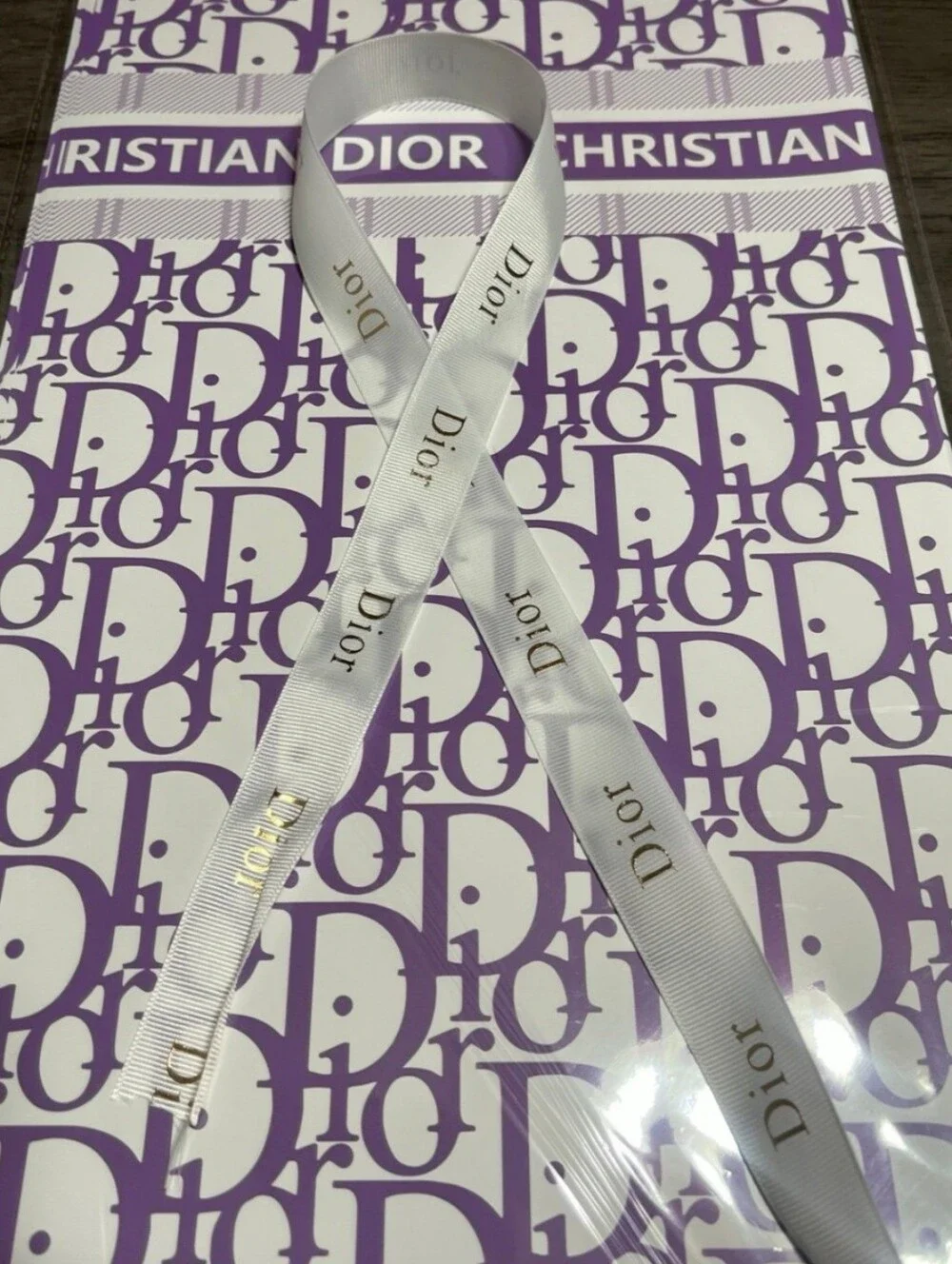 Purple Floral Wrapping Paper 10 Sheets & 5 Yds Matching Ribbon Set